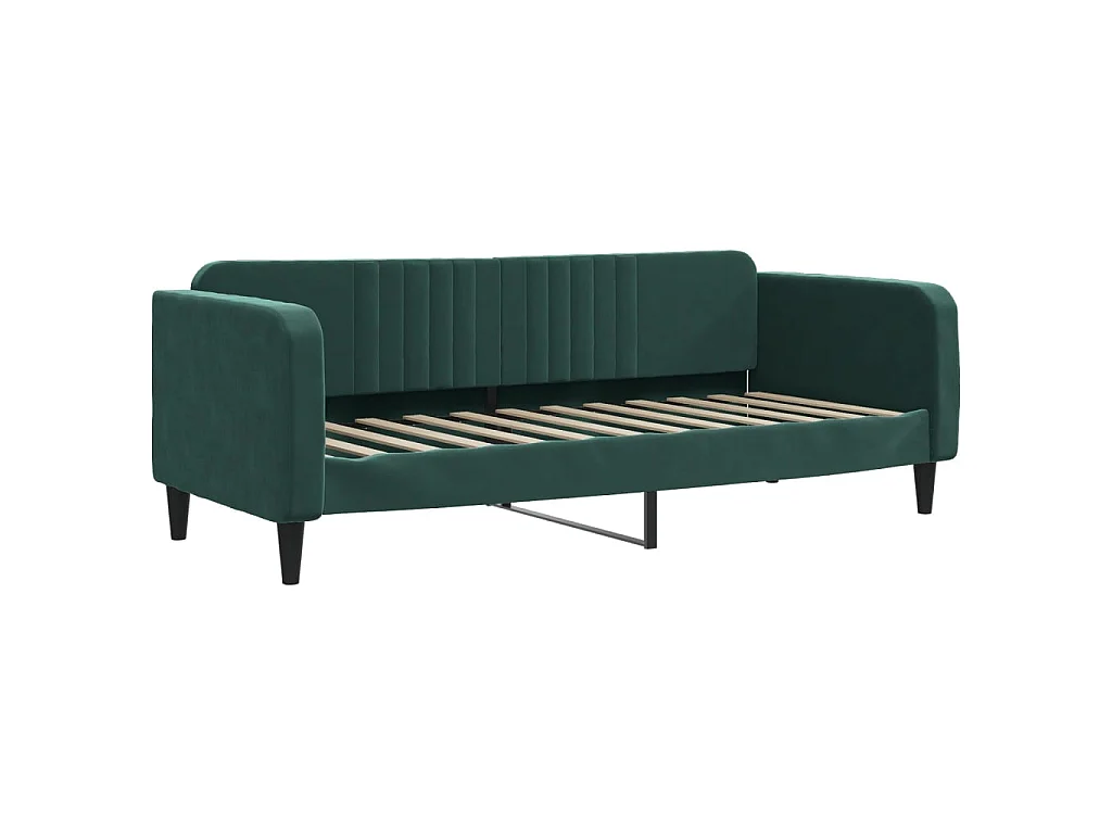 Tagesbett,Sofabett Dunkelgrün 80x200 cm Samt -gkd28272