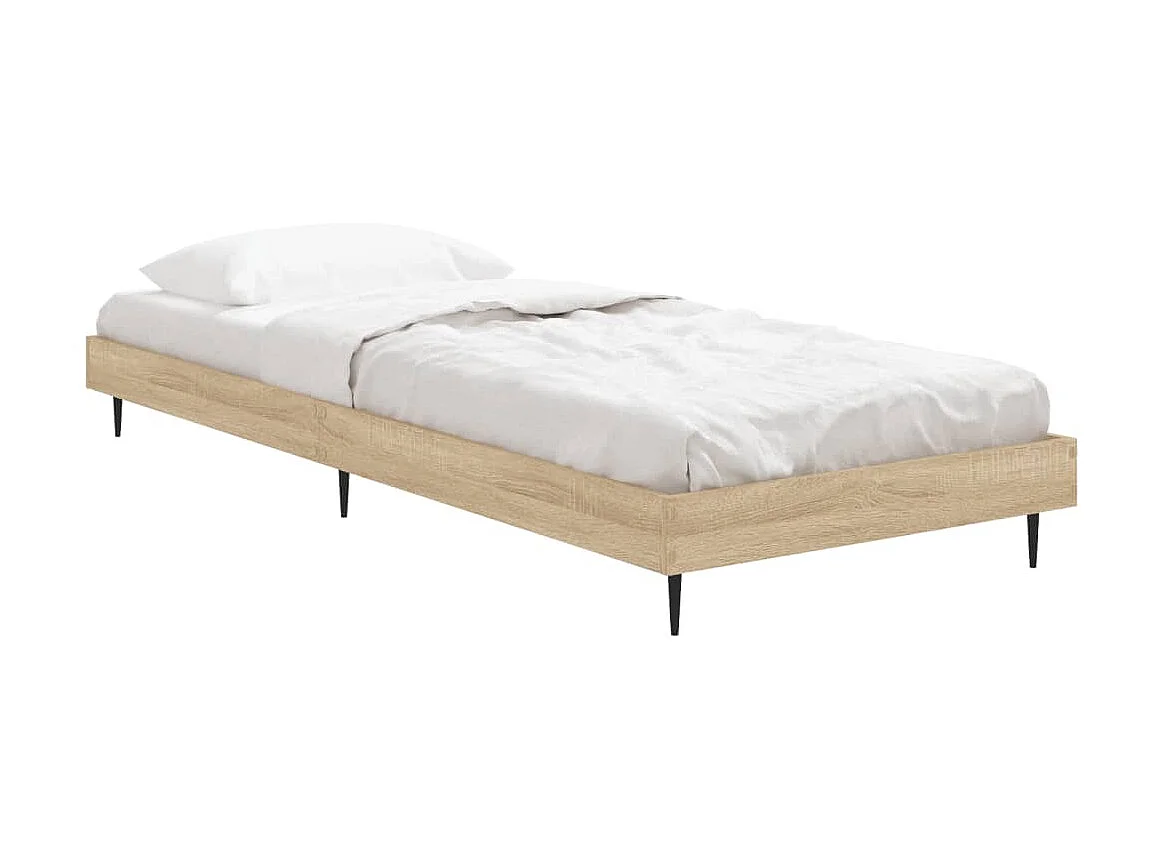 Lit-75x190 cm chêne sonoma bois d'ingénierie EGGB65521