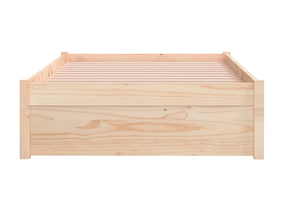 Lit-90x190 cm bois massif simple EGGB92717