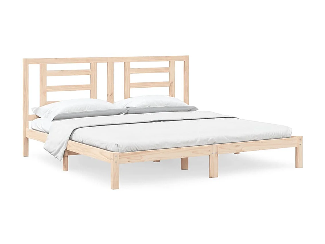 Bedframe massief grenenhout 200x200 cm NL91446