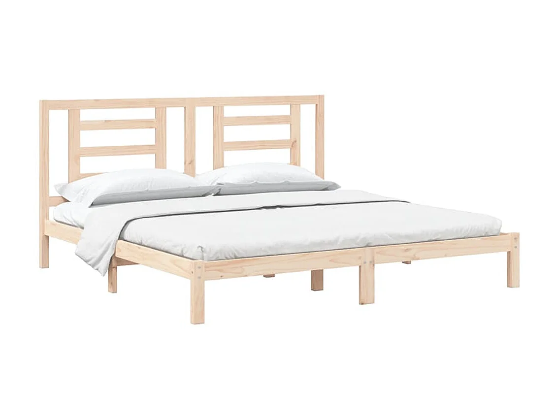 Bedframe massief grenenhout 200x200 cm NL91446