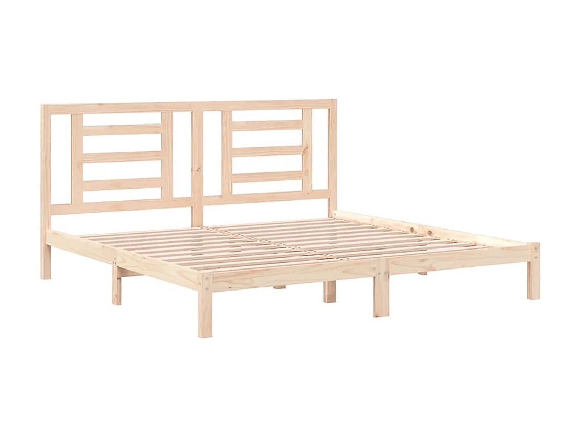 Bedframe massief grenenhout 200x200 cm NL91446