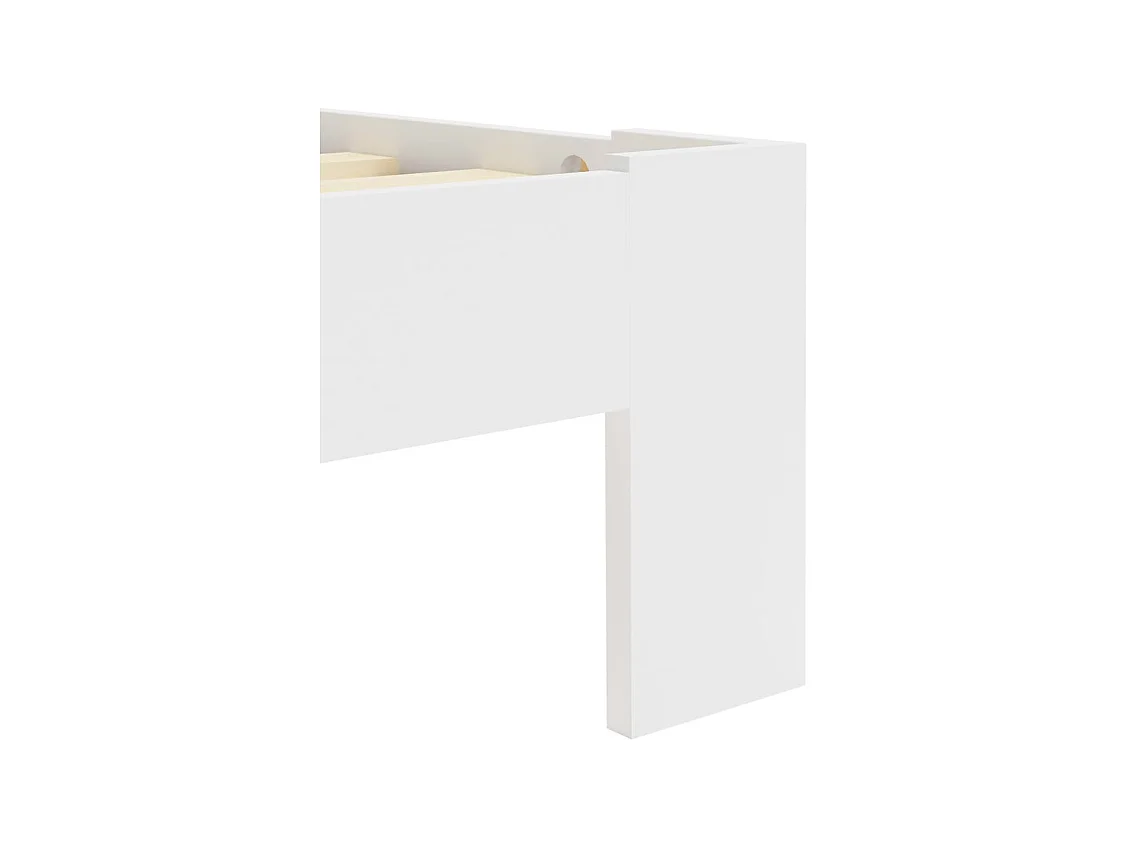 Lit-90x200 cm Blanc Bois de pin massif EGGB74518