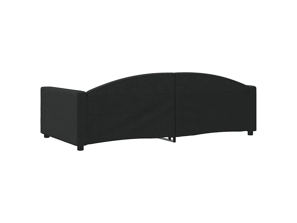 Sofá-cama 100x200 cm tecido preto PT980922