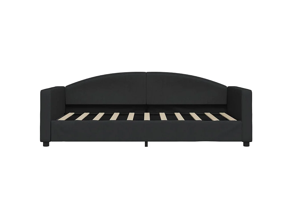 Lit-90x190 cm de repos noir tissu EGGB99587