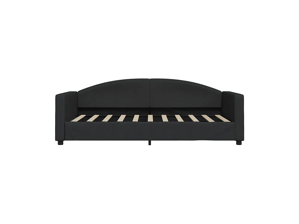 Sofá-cama 90x190 cm tecido preto PT563174