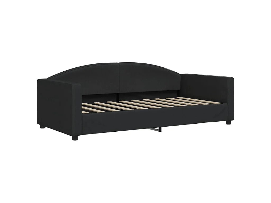 Lit-90x190 cm de repos noir tissu EGGB99587