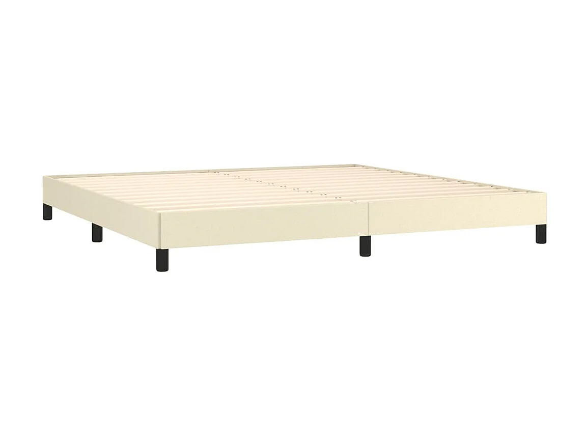 Lit-200x200 cm Crème Similicuir EGGB35954