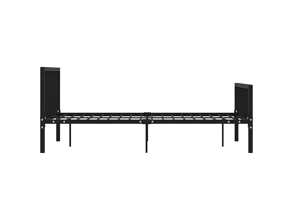 Lit-160x200 cm Noir Métal EGGB42684