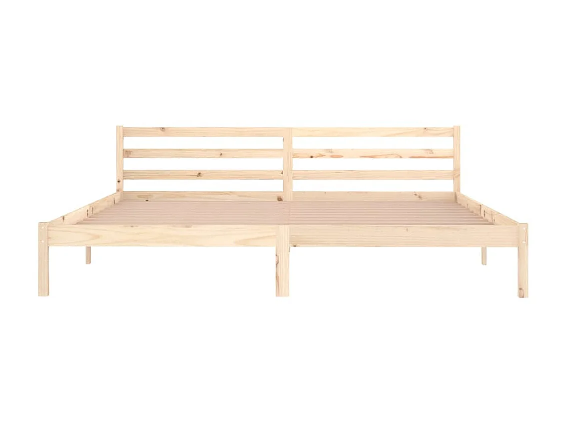 Lit-200x200 cm Bois de pin massif EGGB99849