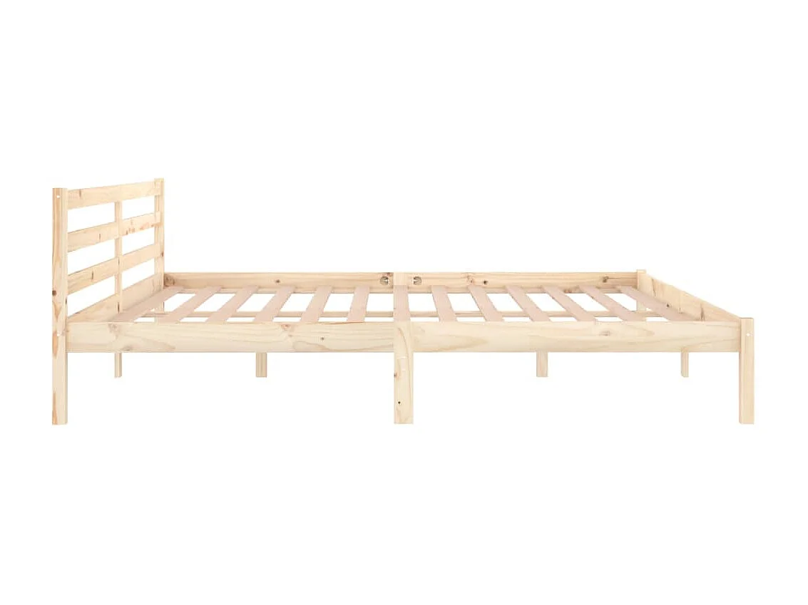 Lit-200x200 cm Bois de pin massif EGGB99849