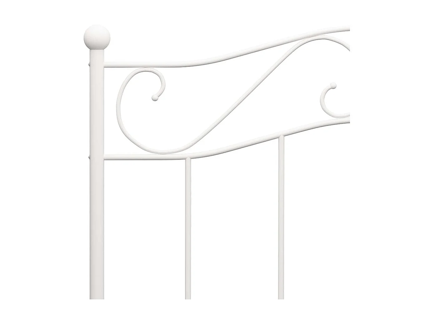 Lit-90x200 cm Blanc Métal EGGB59541