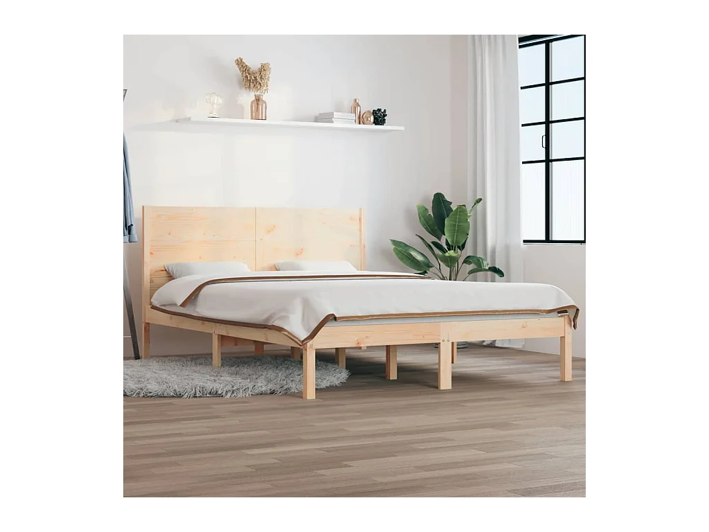 Bedframe massief hout 135x190 cm NL43633