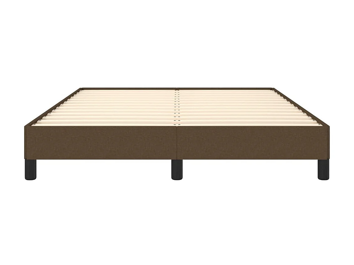 Lit-140x190 cm Marron foncé Tissu EGGB18118