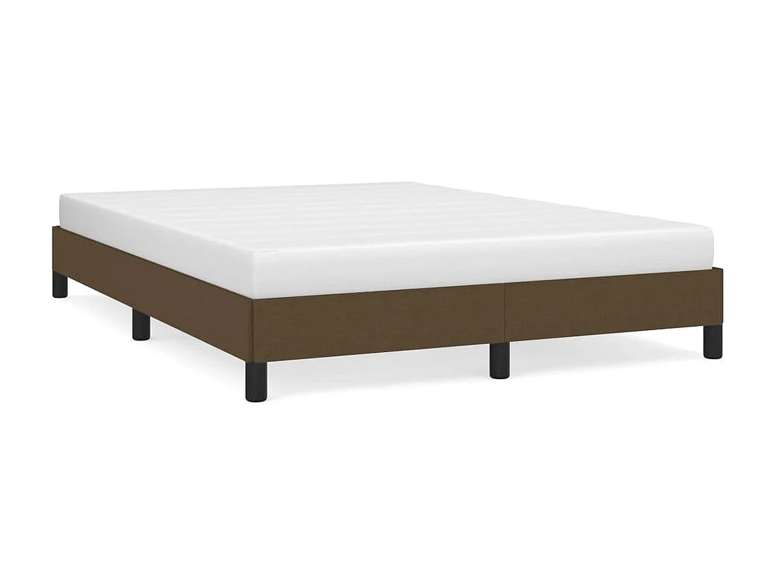 Lit-140x190 cm Marron foncé Tissu EGGB18118