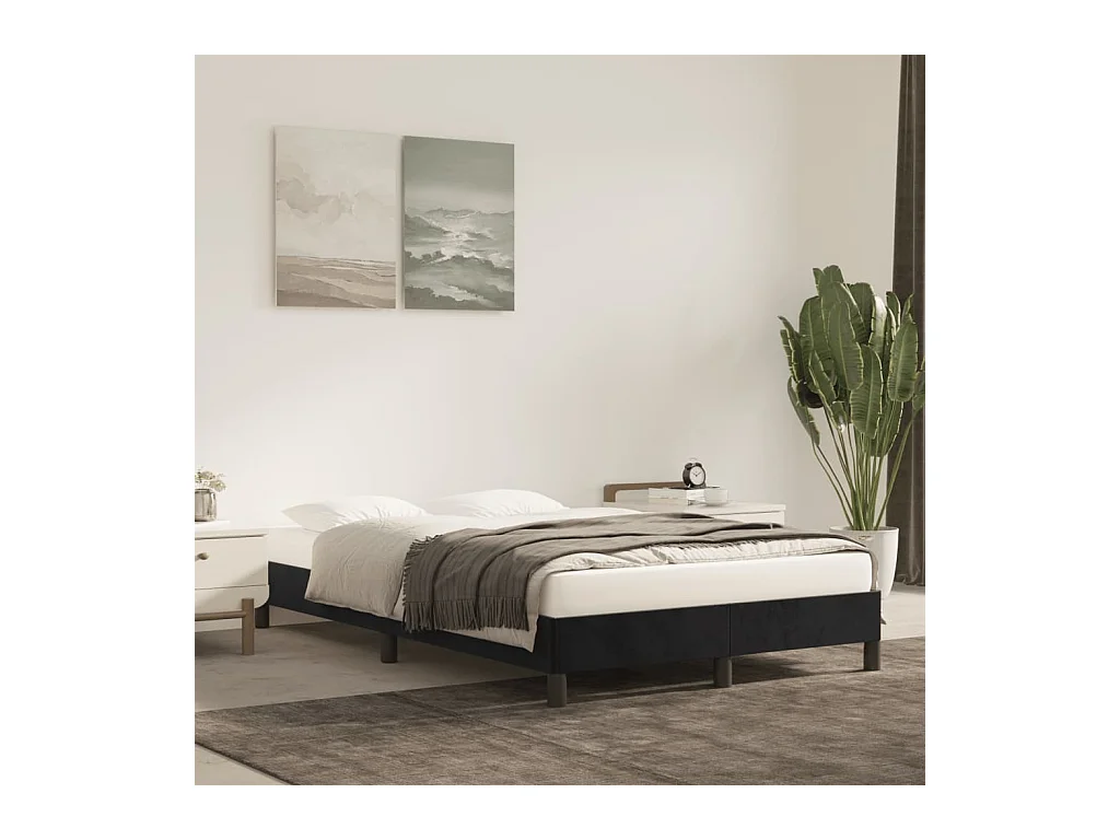 Lit-120x200 cm Noir Velours EGGB77959