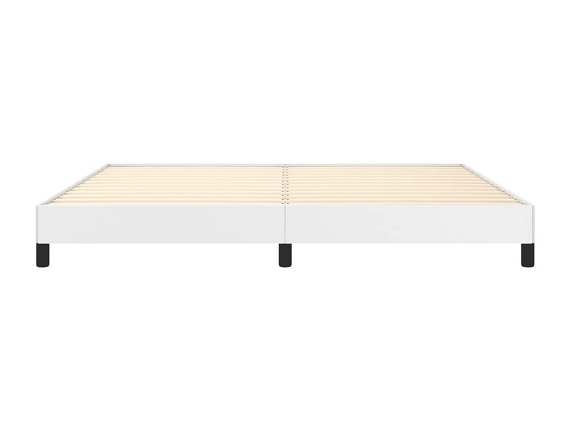 Lit-200x200 cm Blanc Similicuir EGGB39711