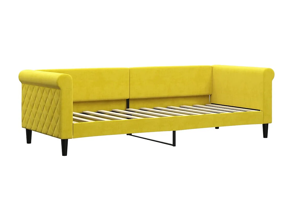 Tagesbett,Sofabett Gelb 80x200 cm Samt -gkd83287