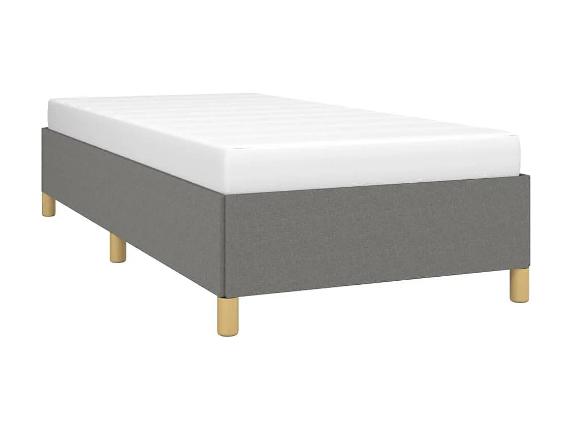 Lit-100x200 cm Gris foncé Tissu EGGB26987