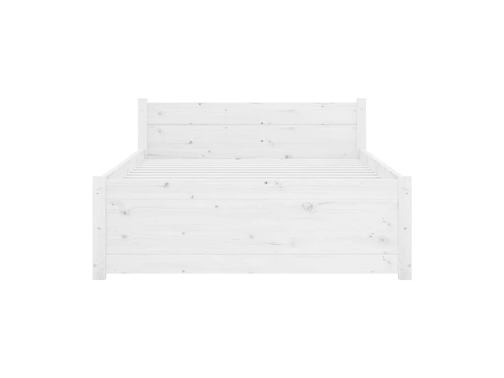 Bedframe massief hout wit 90x190 cm NL45648
