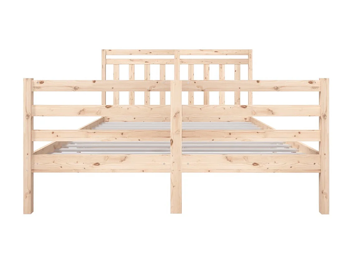 Lit-150x200 cm Bois massif Très grand EGGB18041