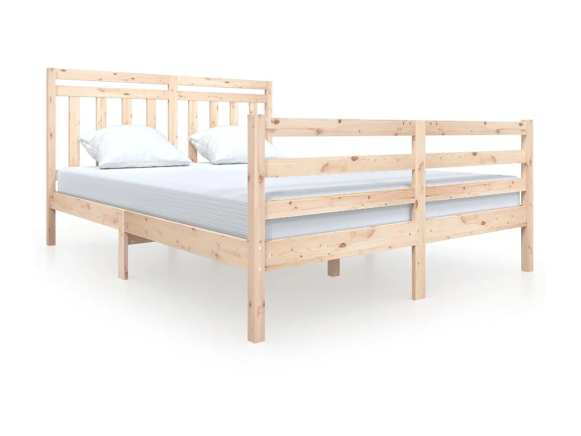 Bedframe massief hout 150x200 cm NL43277