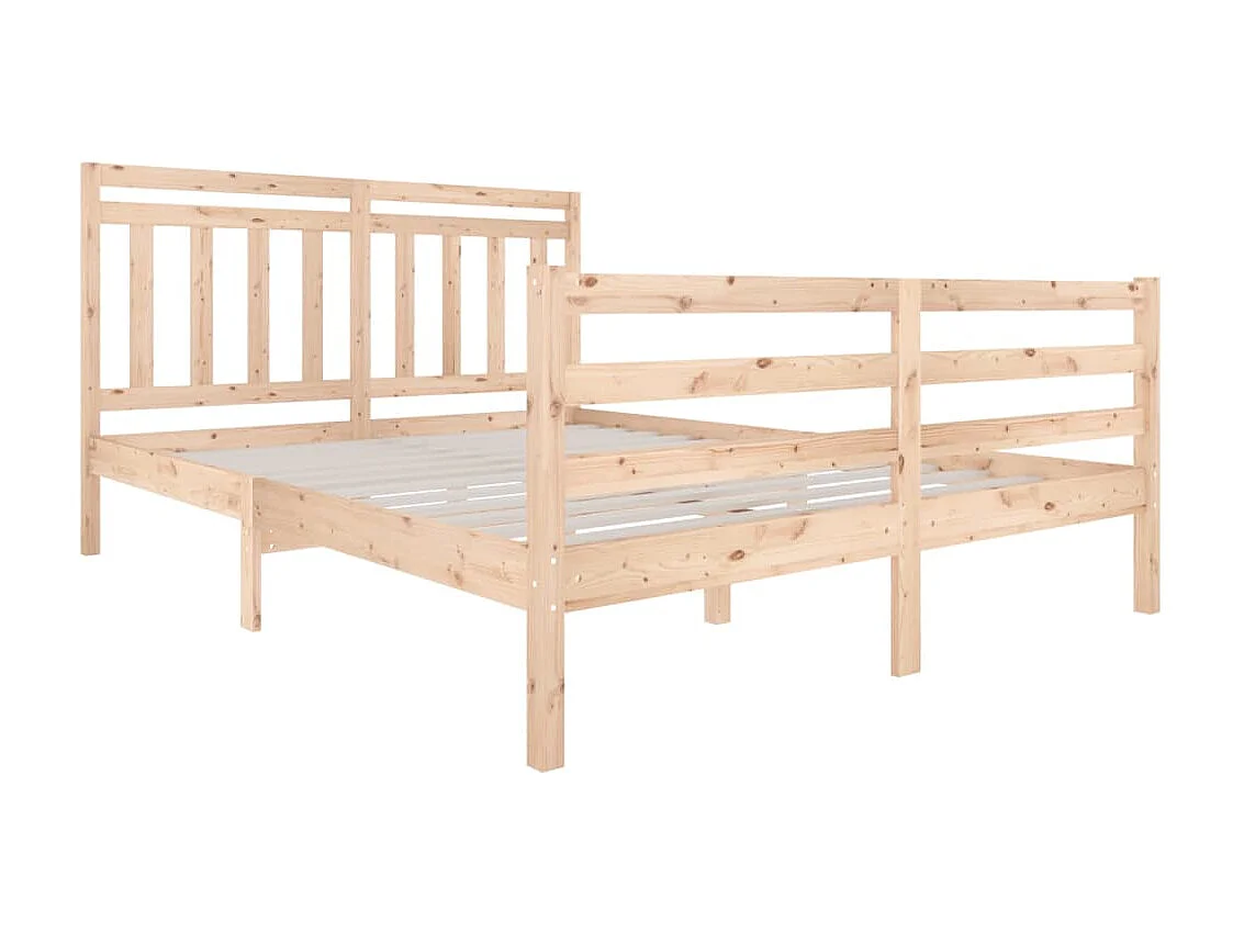 Bedframe massief hout 150x200 cm NL43277