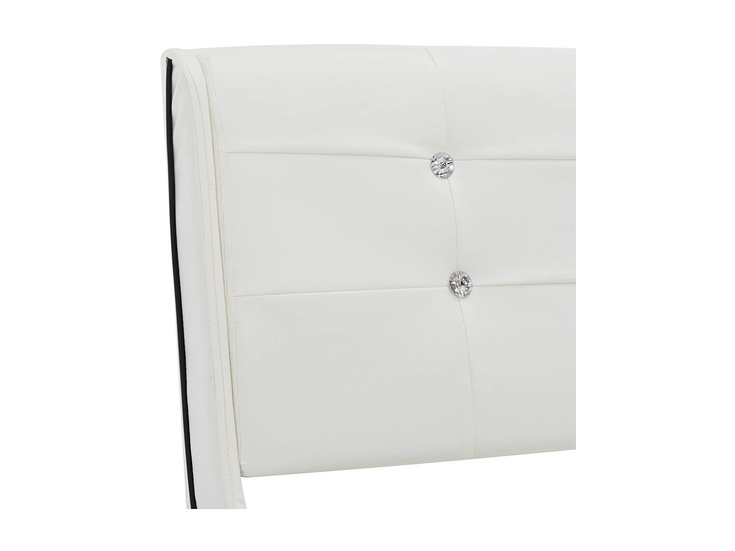 Lit-90x200 cm Blanc Similicuir EGGB13535