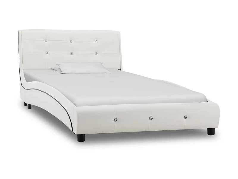 Bedframe kunstleer wit 90x200 cm NL59405