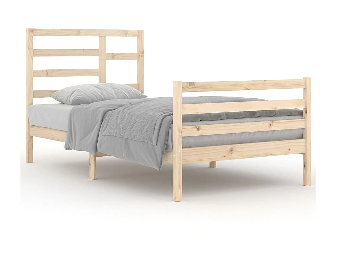 Lit-100x200 cm Bois massif EGGB34696