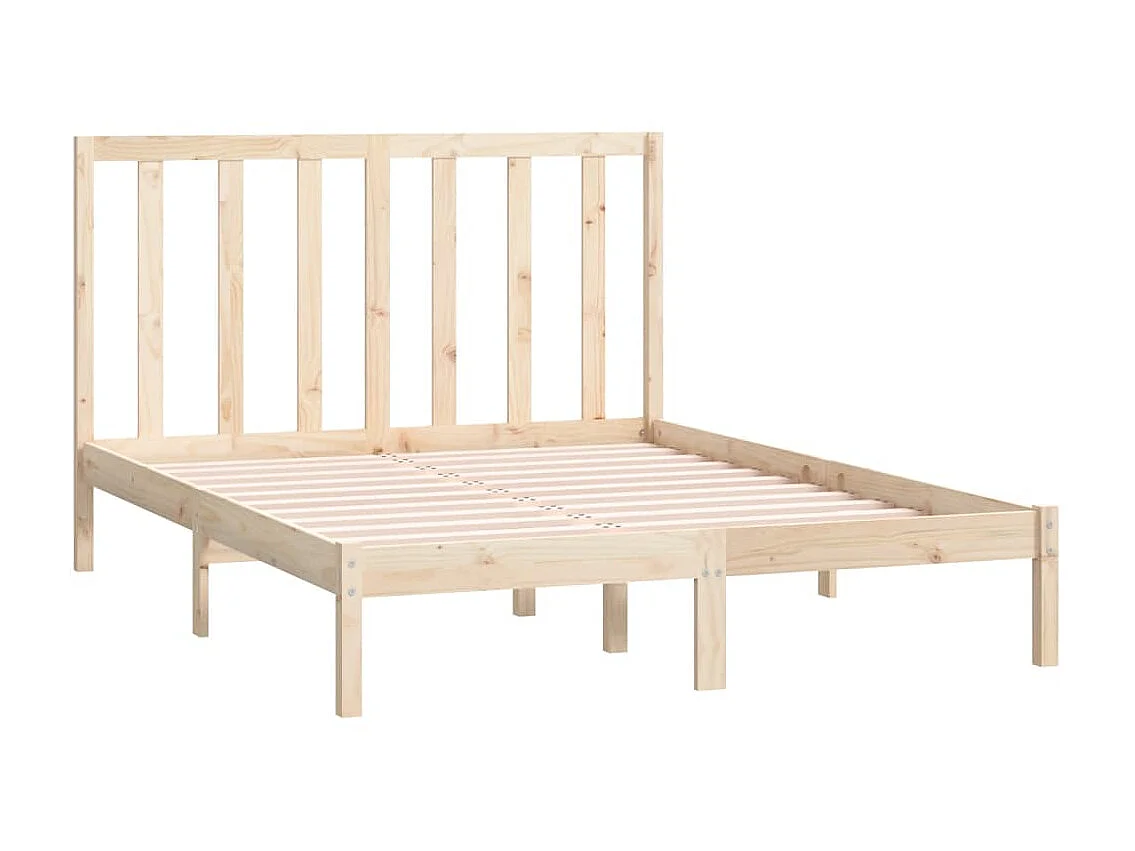 Lit-140x190 cm Bois de pin massif EGGB56382