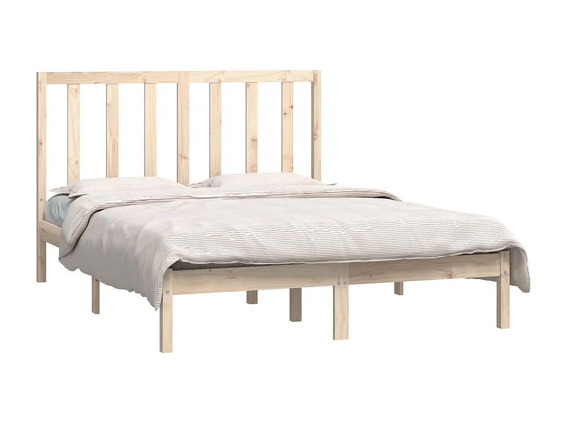 Cama 140x190 cm madera maciza de pino ES31913