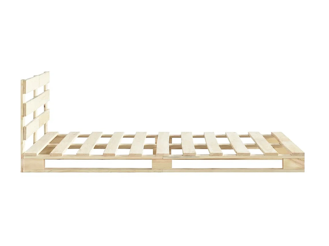 Lit-180x200 cm de palette Bois de pin massif EGGB53064