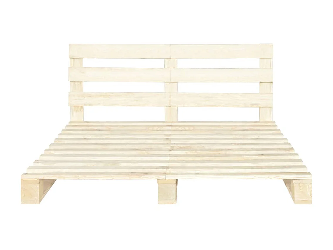Bedframe pallet massief grenenhout 180x200 cm NL35972