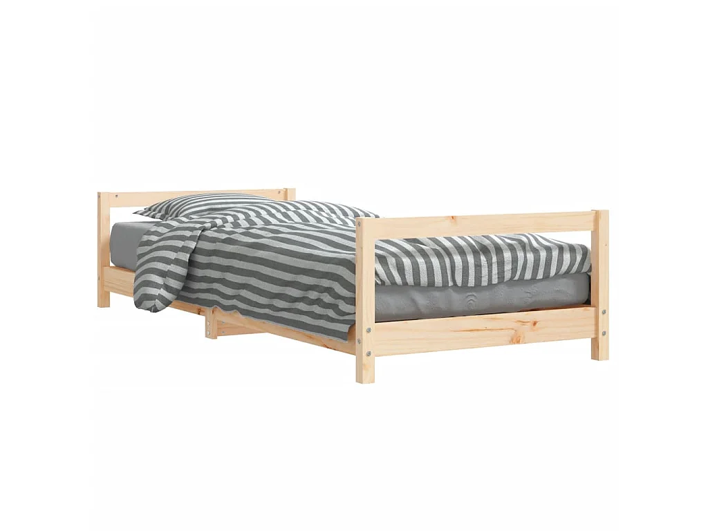 Lit-80x200 cm pour enfants bois de pin massif EGGB62202