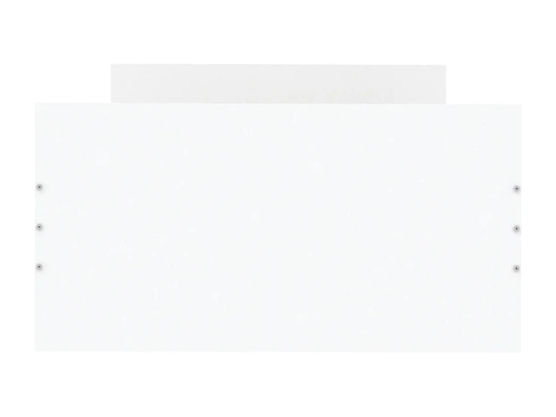 Lit-75x190 cm blanc petit simple bois d'ingénierie EGGB35259