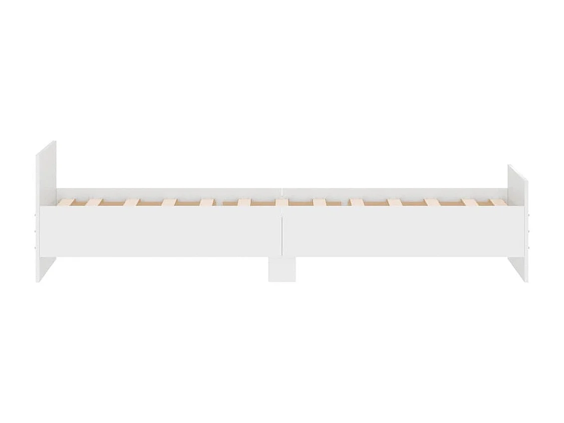 Cama solteiro 75x190 cm derivados de madeira branco PT886869