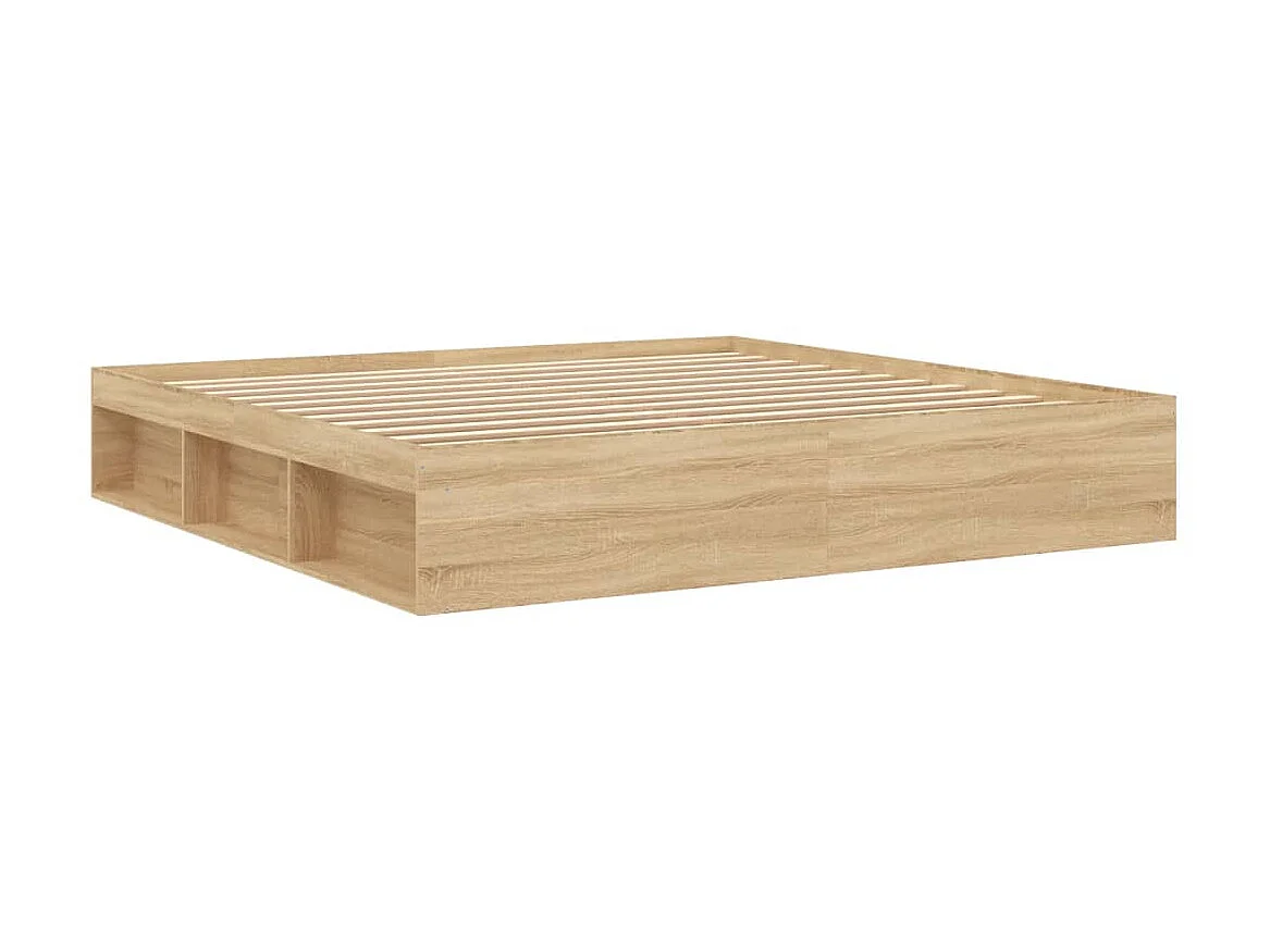 Lit-200x200 cm chêne sonoma EGGB23643