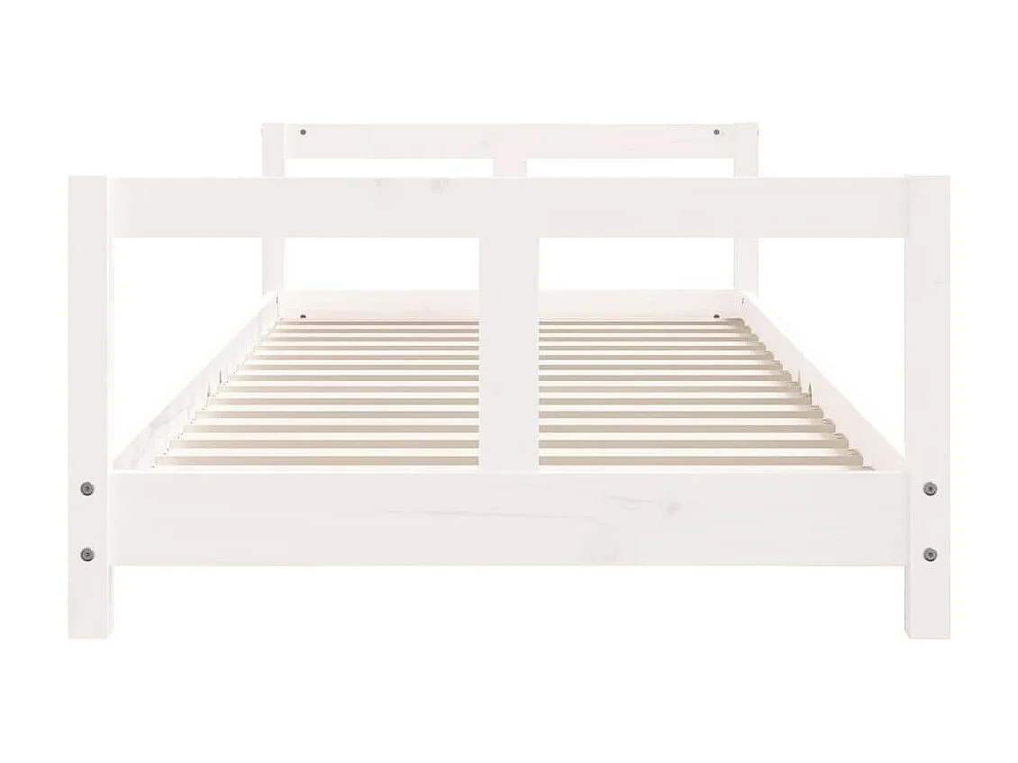 Cama 80x200 cm para niños madera de pino blanco ES91170