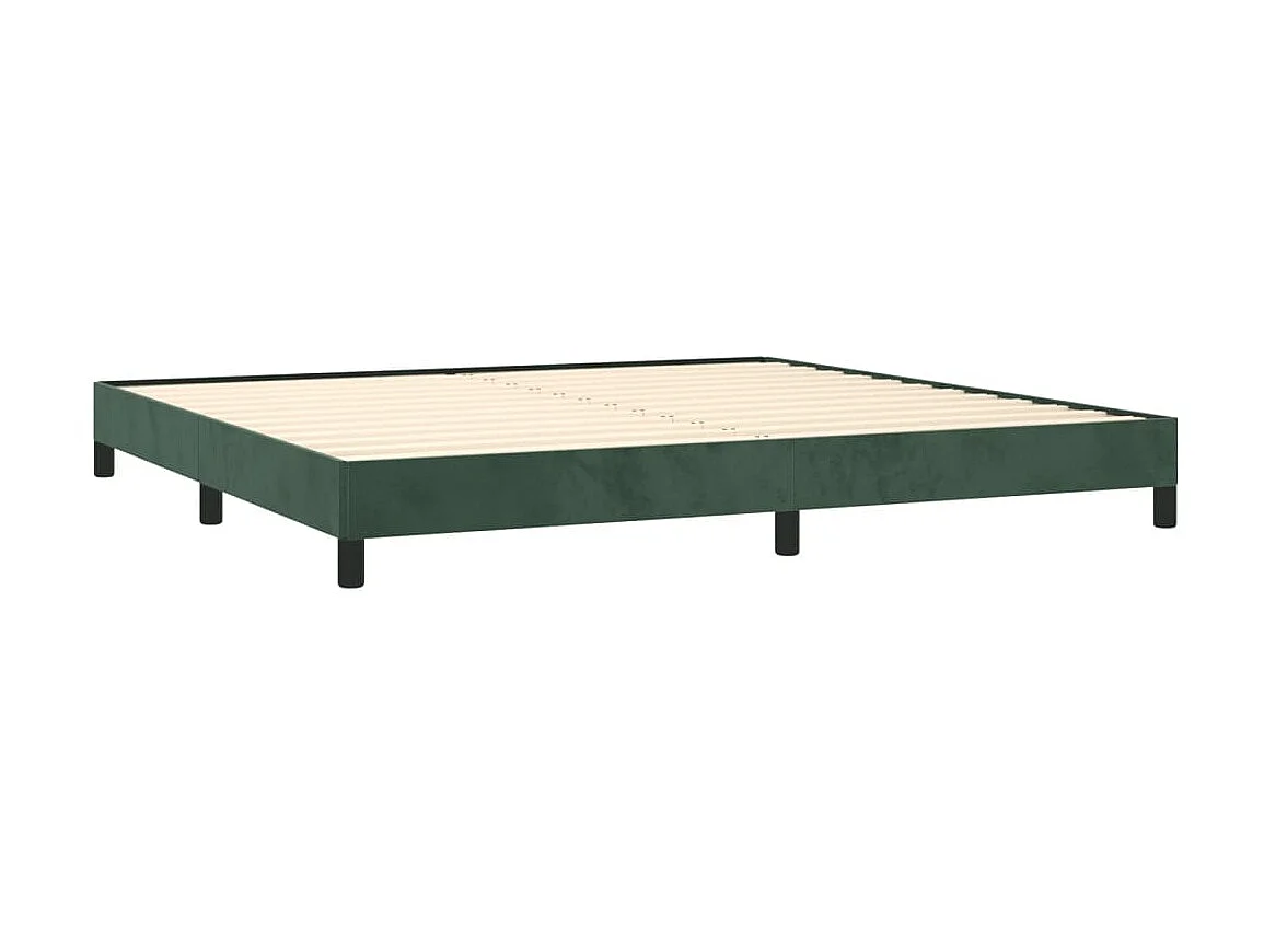 Cama 200x200 cm veludo verde-escuro PT462132