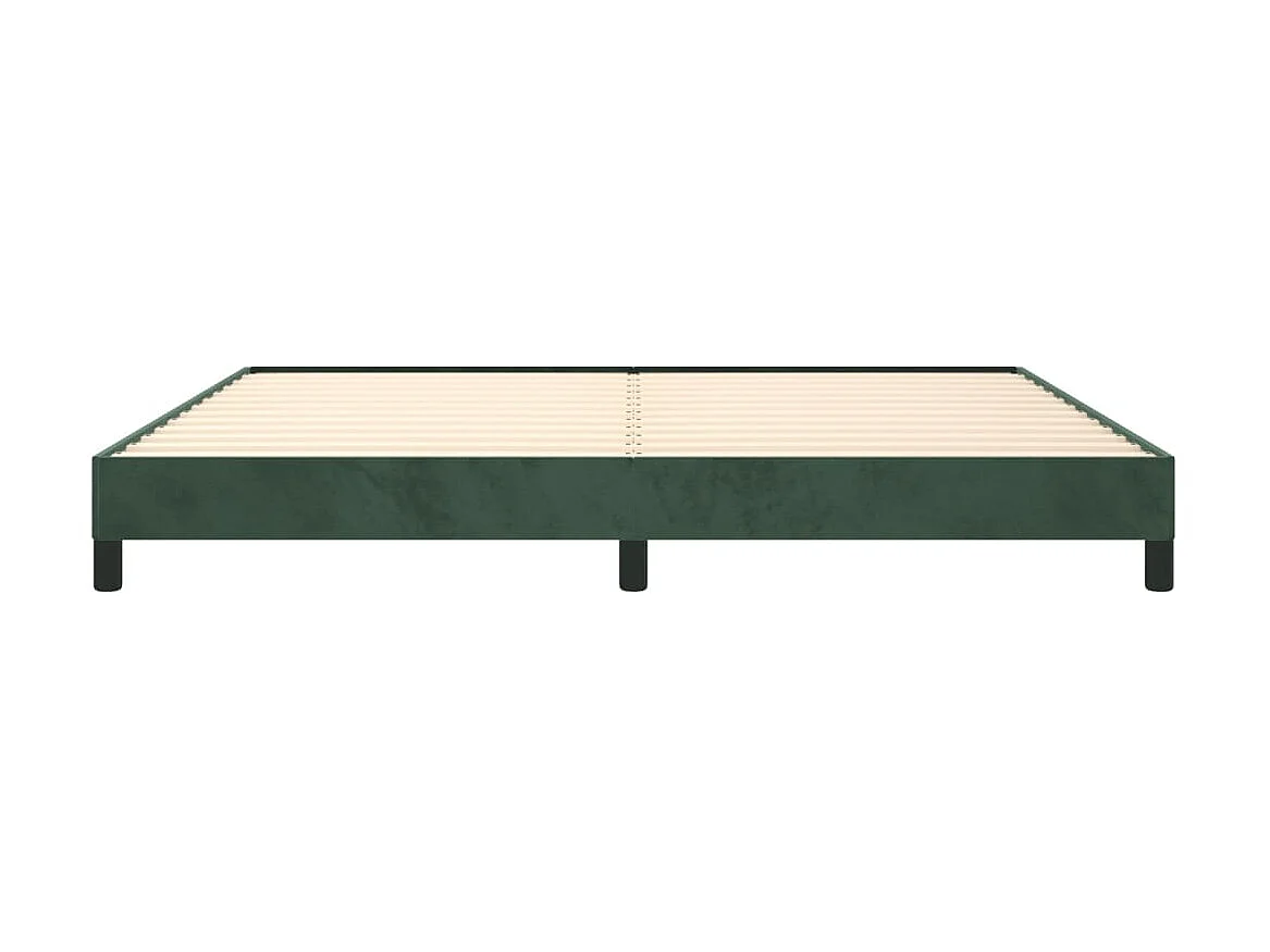 Cama 200x200 cm veludo verde-escuro PT462132