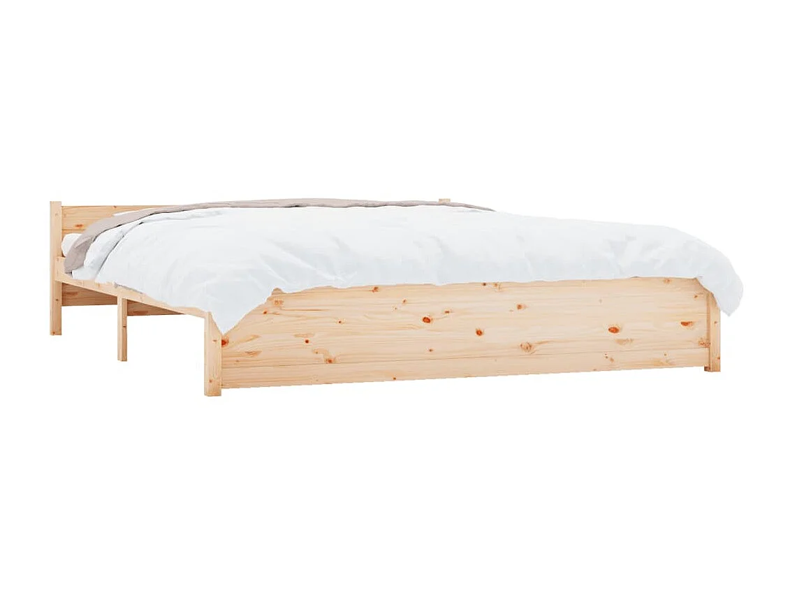 Lit-160x200 cm Bois massif EGGB18934