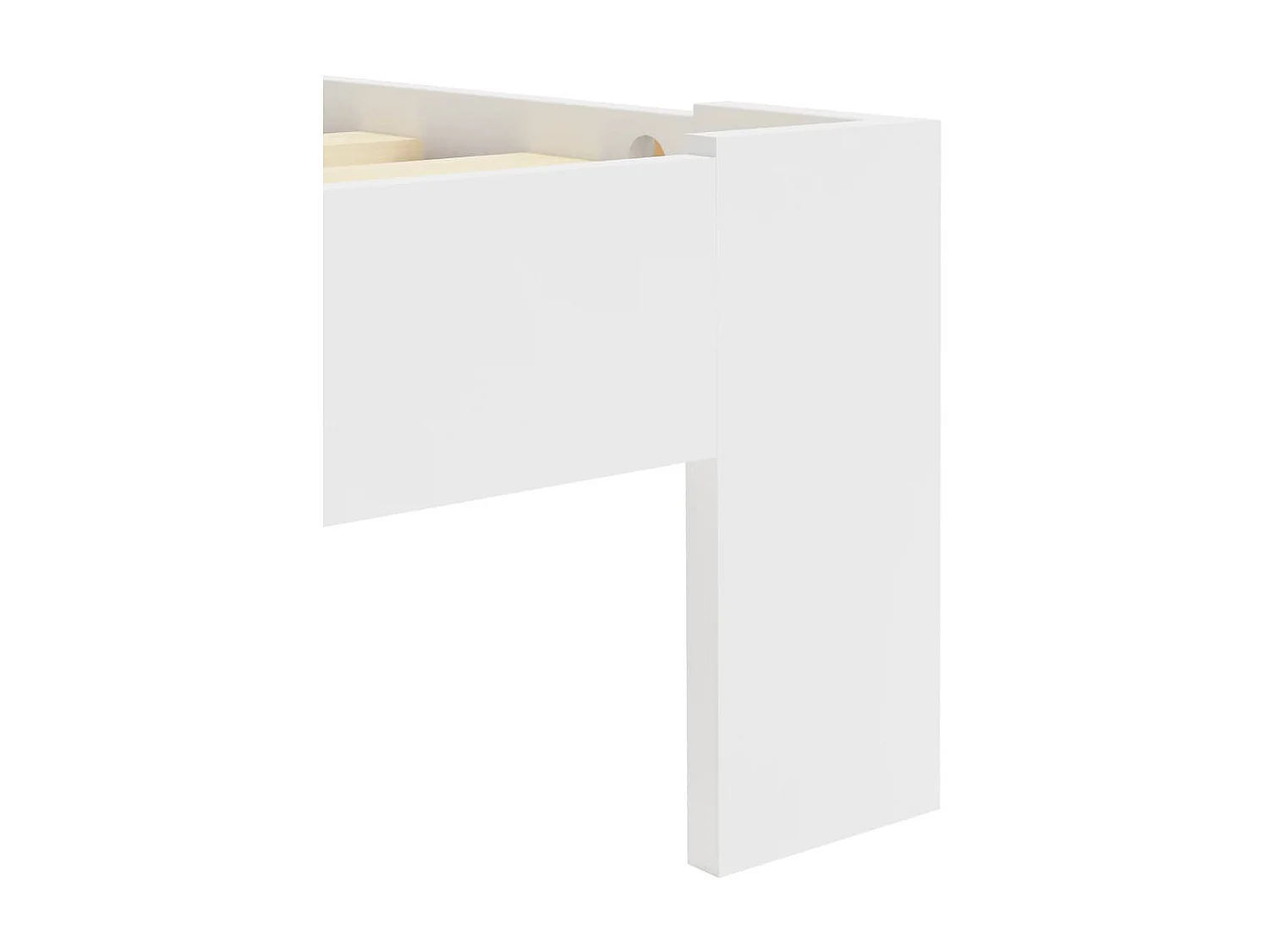 Lit-90x200 cm Blanc Bois de pin massif EGGB65066