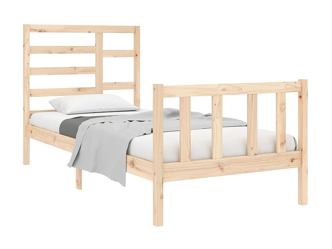 Lit-90x190 cm bois massif simple EGGB29070
