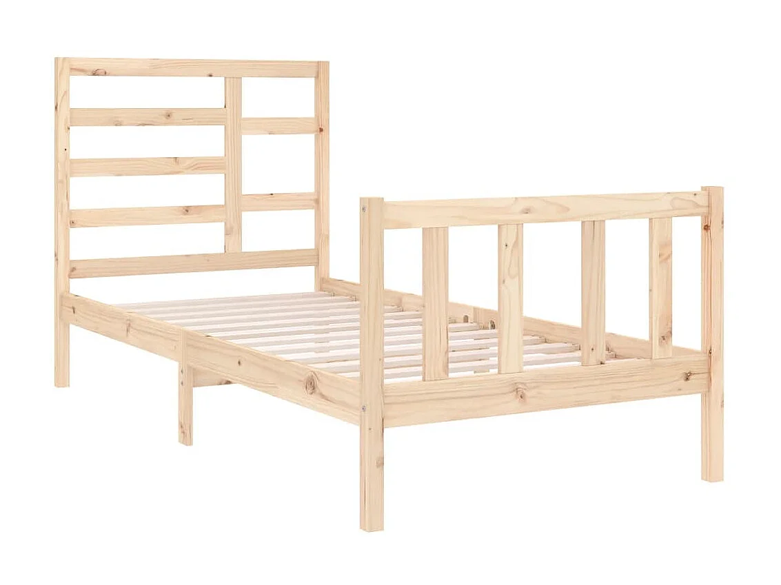 Lit-90x190 cm bois massif simple EGGB29070