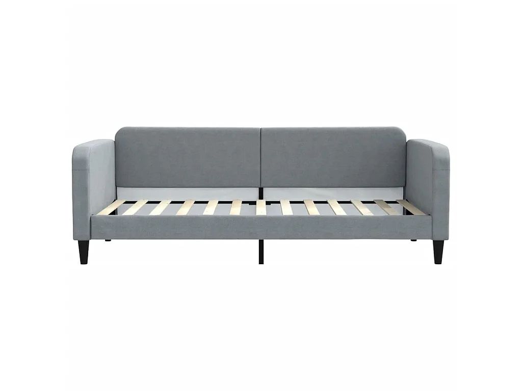 Cama 80x200 cm tela gris claro ES79976
