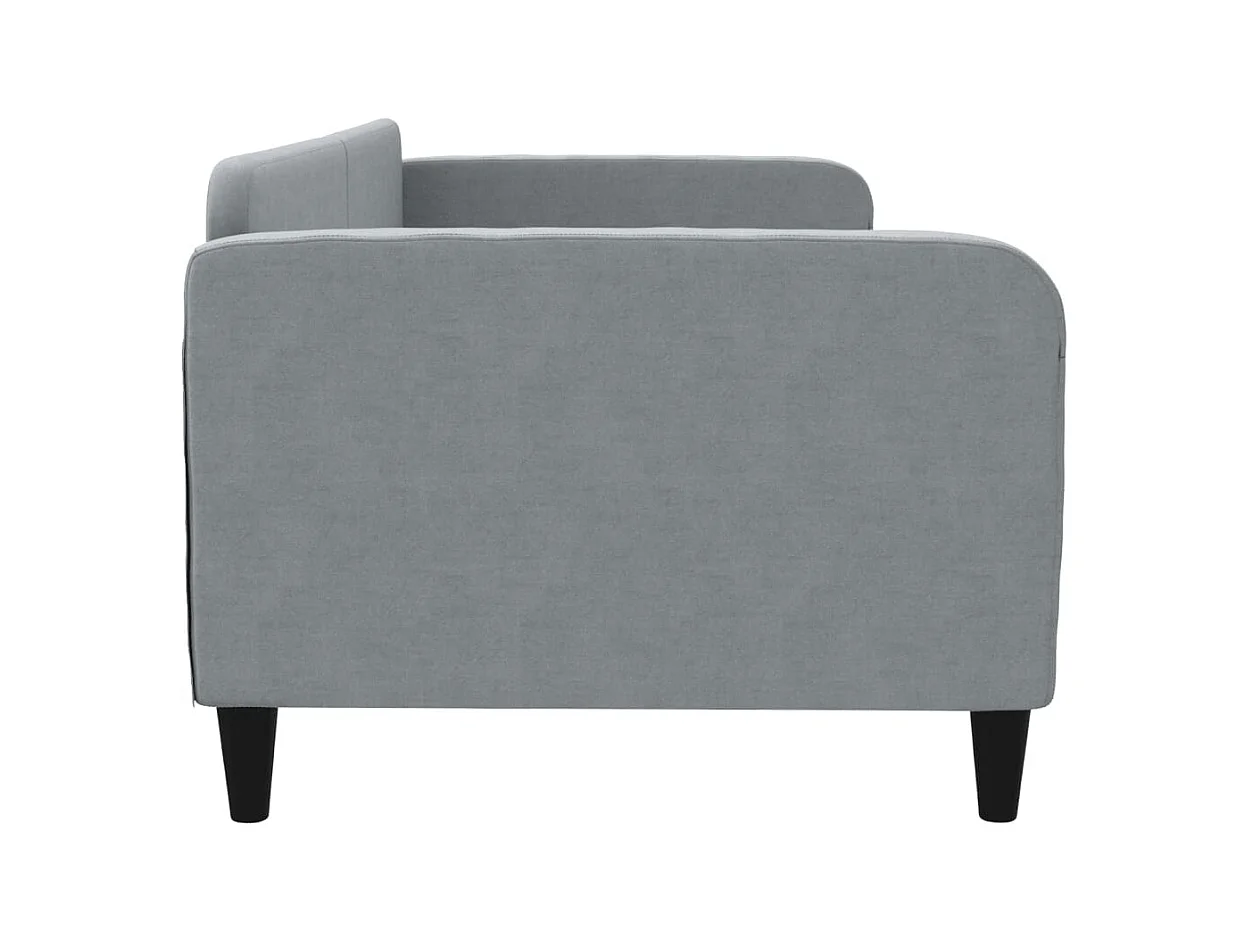 Cama 80x200 cm tela gris claro ES79976