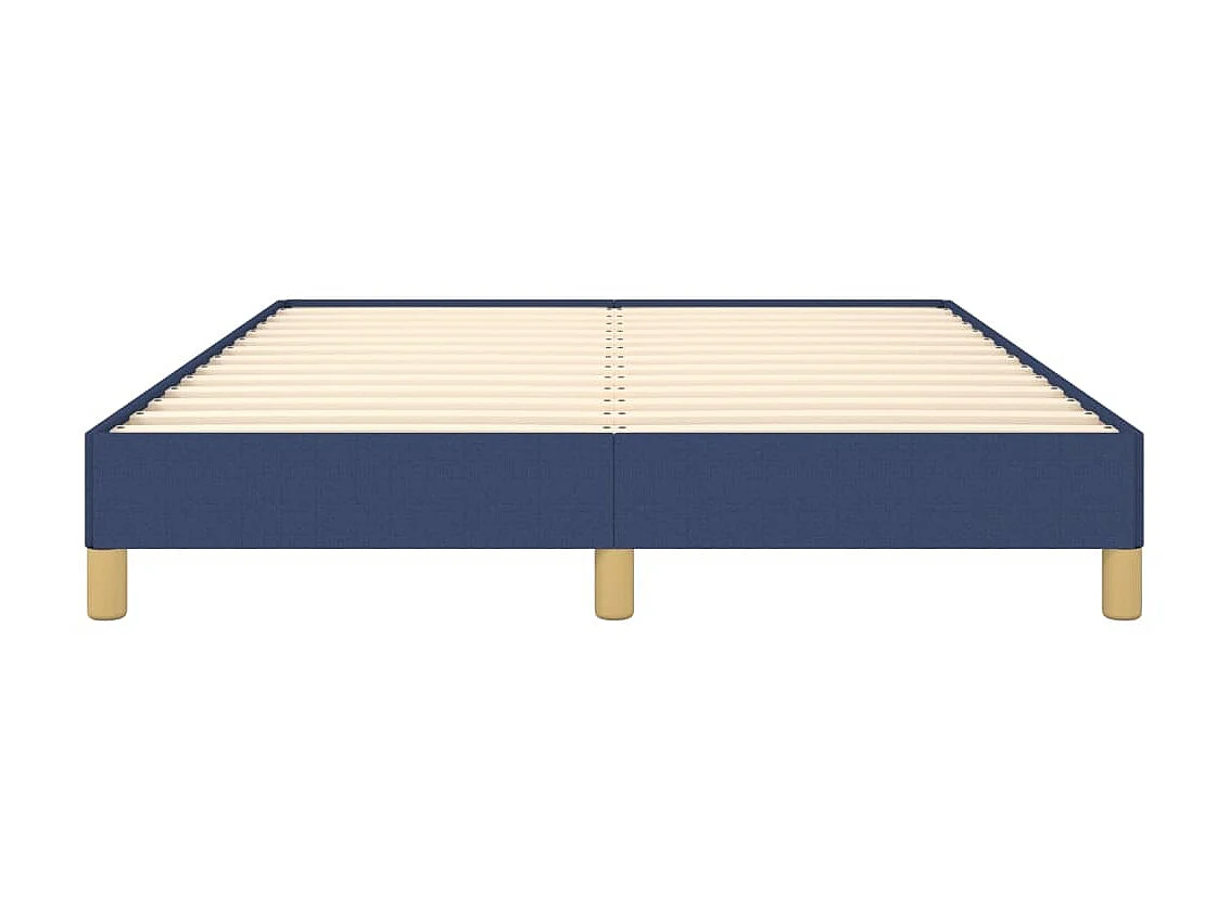 Cama 140x190 cm tecido azul PT379211