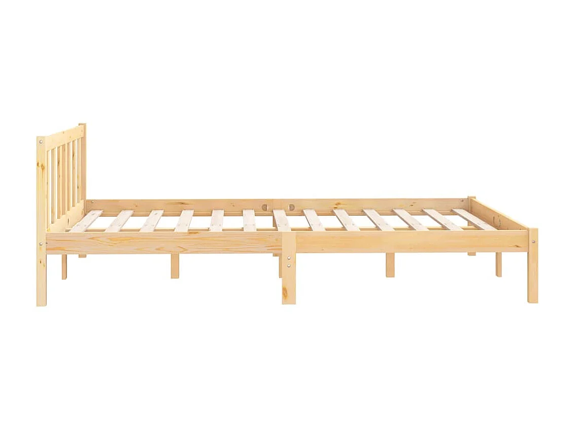 Cama 150x200 cm madera maciza de pino ES66678