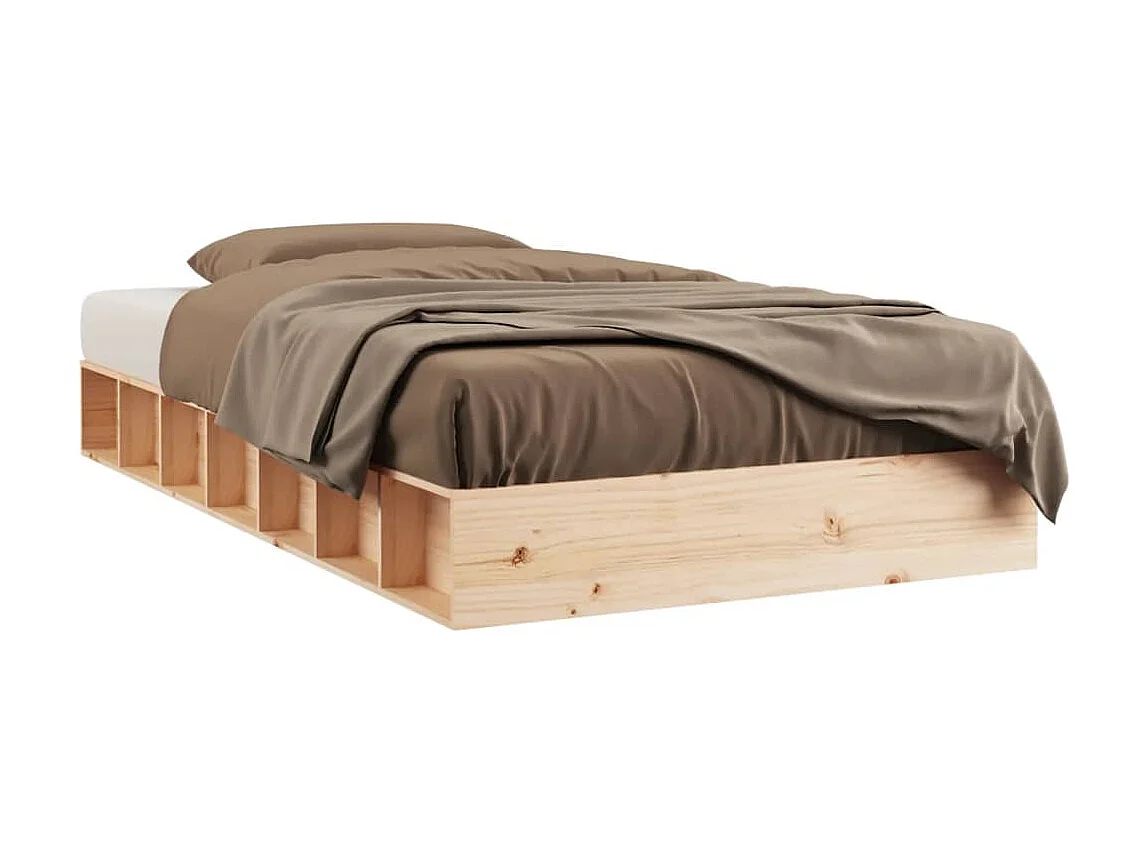 Bedframe massief hout 75x190 cm NL57252